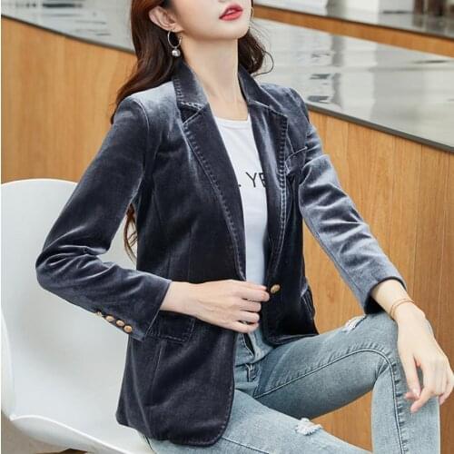 C xin OO er L Women's Straight Blazers