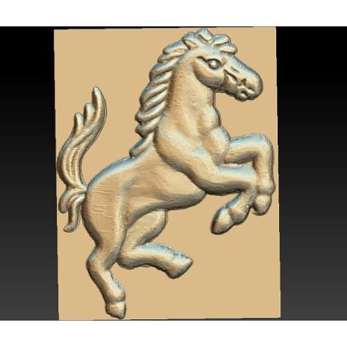 Horse 3d STL relief digital file -STL Model for CNC Router Aspire Artcam 3D Printer Carving Engraver Bas Relief