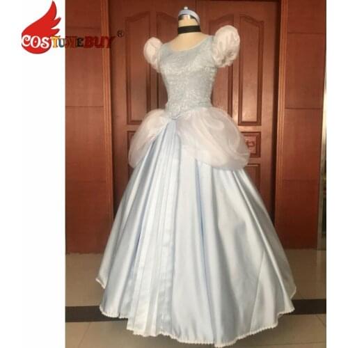 Costumebuy Princess Ball dress Light blue Fairy dress Costume Party Ball Gown Custom Made