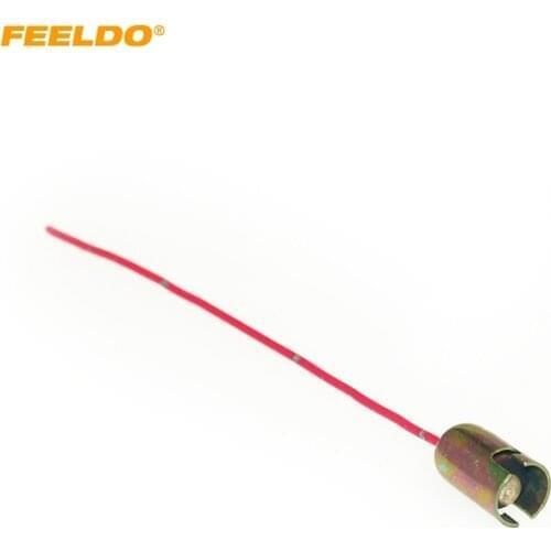 FEELDO 1PC Auto LED Light Holder Adapter For T11/BA9S H6W T4W T9 LED Lamp Socket Base Connector Wire Relay Harness