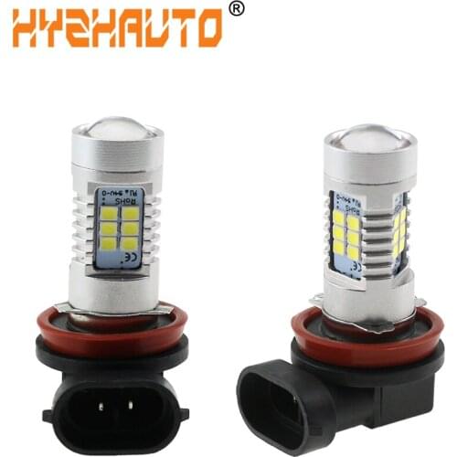 HYZHAUTO Car Fog Light H8 H11 Led 9006 9005 HB3 HB4 Bulb White 6000K 1200LM Car Daytime Running Lights 2835 21SMD 2PCS