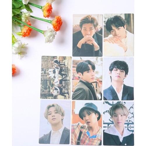 2021 Hot KPOP Bangtan Boys New Album LOMO Card Official Same Style Member Photocard Paper Cards JUNGKOOK SUGA V JIN RM