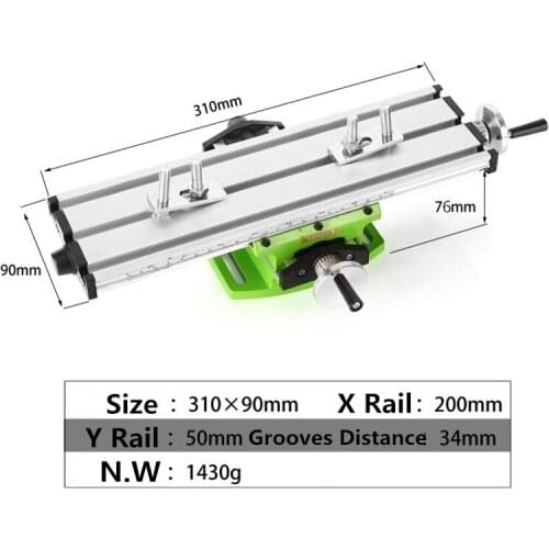 Miniature Precision Multifunction Milling Machine Bench Drill Vise Fixture Worktable Mini Multifunction Table, High quality