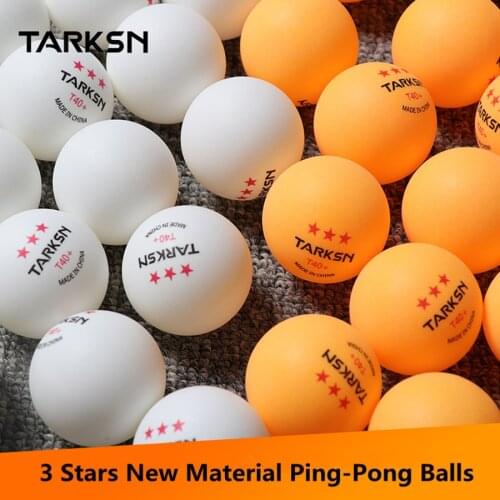 TARKSN Training Table Tennis Balls New Material Resistant High Quality Yellow And White Ping Pong Balls