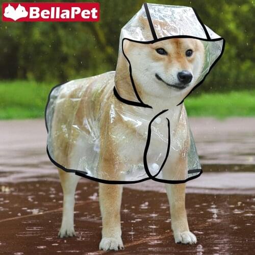 Raincoat Dog Clothes for Medium Small Dogs Clothes Transparent Raincoat for Dog Accessories Waterproof for French Bulldog Pug
