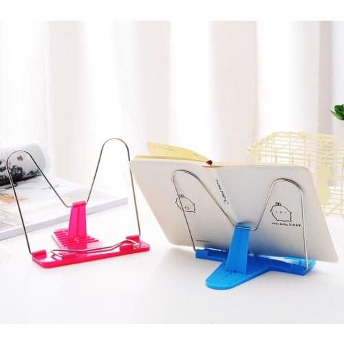 Portable Foldable Adjustable Bookend Stand Reading Book Stand Desk Organizer Book Document Holder School Office Supplies