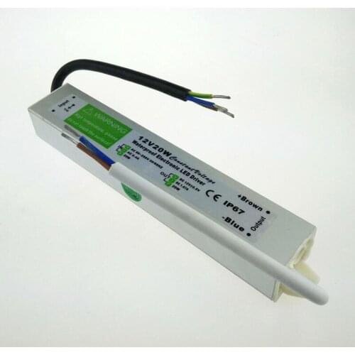 DC12V 20W LED high power supply LED constant voltage waterproof driver 20pcs