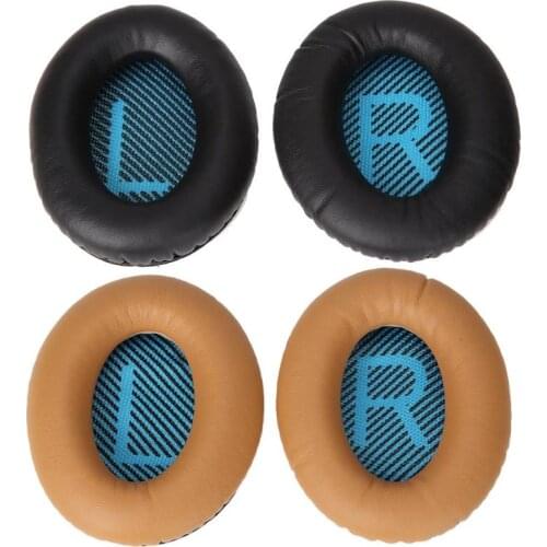 1Pair Replacement Ear Pads for Bose Headphones Protein Leather SoundTrue Quiet Comfort Soft 2 QC25 AE2 QC2 QC15 Ear Cushions New