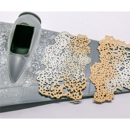Salt Weathering Effects Airbrush Stencils for 1/32 1/48 1/72 LIANG-0006/0007 Model Decoration Tools
