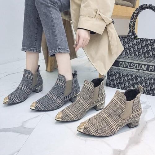 Womens Fashion Boots Autumn and Winter High-heel Martin Boots, Outdoor Hiking Fashion Boots, Sexy Beautiful Womens Boots
