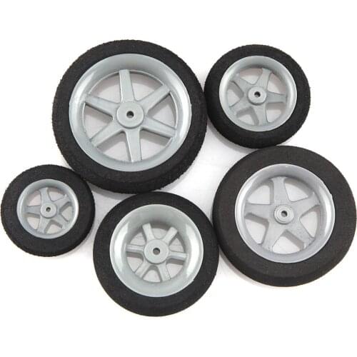 1 Pair of Super Light Foam Sponge Wheels 30mm 35mm 40mm 45mm 50mm For RC Airplane Model Replacement Parts