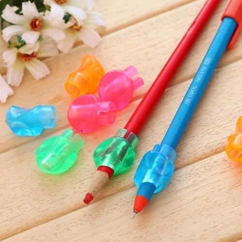8PCS New Students Children Pencil Holding Practise Dolphin Fish Writing Posture Correction Device Silicone Hold a Pen Corrector