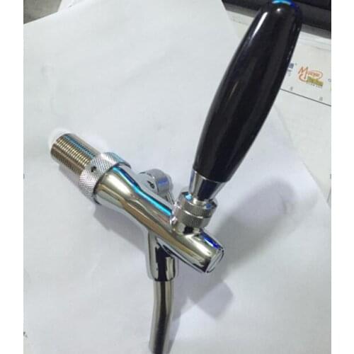 Beer column faucet accessories beer faucet valve adjustable,Kegerator tap homebrew stainless steel piston and nozzle brass valve
