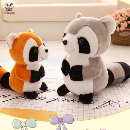 BOLAFYNIA Children Plush Stuffed Toy cute small Raccoon Baby Kids Toy for Christmas Birthday gift