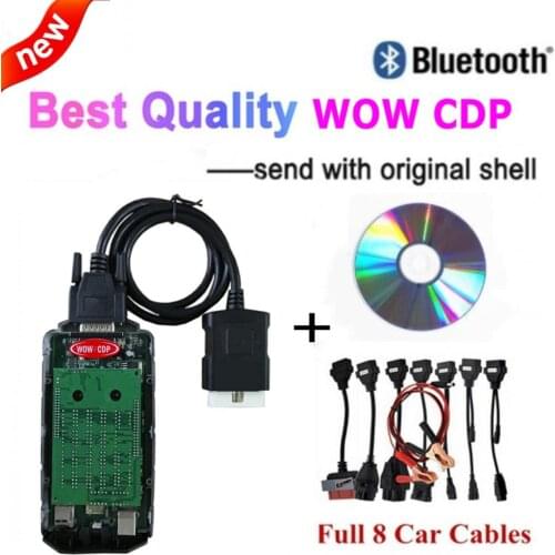 2020 vd plus v5.008 R2 with obd2 bluetooth scanner diagnostic tool for delphis car trucks + car cable choose