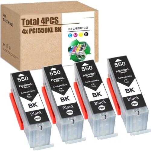 For Canon PGI-550XL 550BK XL 550XL Black Pixma MG-5450 MG-5550 MG-5650 MG-5650 MG-5655 MG6350 MG6420 MG6450 MG6650 MG7120 MG7150