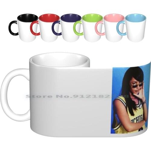 Ceramic Mugs Coffee Cups Milk Tea Mug Music Hip Hop 90s Rnb Vintage R B Aesthetic Black Drake Rap Singer Beautiful Queen Retro