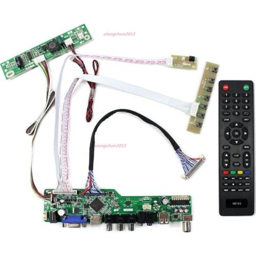 Kit for HR230WU1-100 Panel Screen VGA remote LCD LED TV AV USB HDMI 30pin LVDS 23" 1920(RGB)×1080 Controller driver board