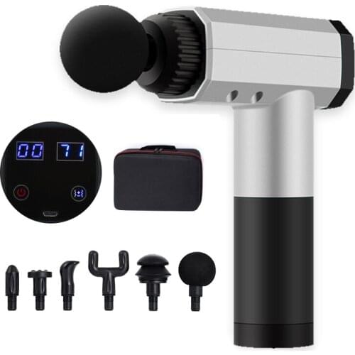 Massage Gun Rechargeable Muscle Stimulator Deep Tissue Professional Massager Gun Body Relaxation Slimming Pain Relief