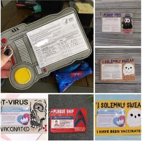 Cute Reagent Card Protector ,beautiful handmade card case,Multipurpose Card Protective Cover with Transparent Window