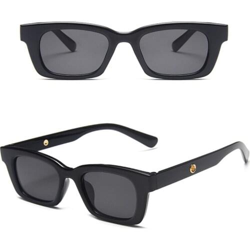 Fashion Vintage Square Sunglasses Women Hip-hop Bungee Colorful Outdoor Sunglasses Transparent Rays Luxury Party Shades Glasses