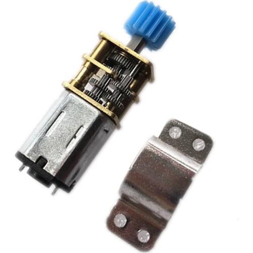 N20 DC Gear Motor DIY Robot Torque 3V-12V With 15T Gear + Iron Bracket