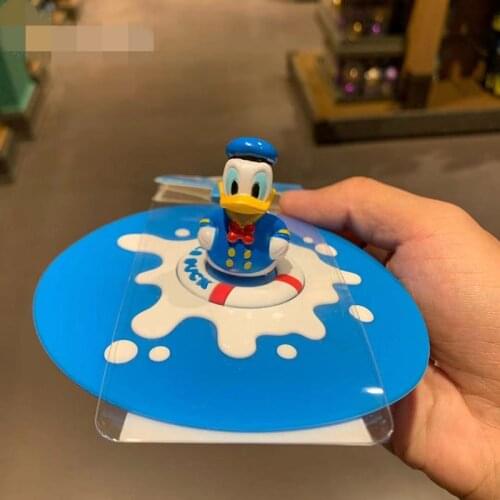 New Style Shanghai Disney Donald Duck Card Holder Three-dimensional Cute Silicone Mug Lid Gift AG2415