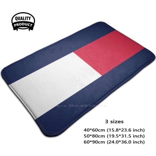 Palette Design Soft Foot Pad Room Goods Rug Carpet Palette White Red Blue Royal Blue Hilfinger H Th Trip America Usa Pattern