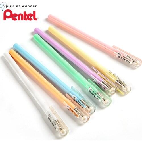 Pentel0.8mm K108 Neutral Pen Color Candy Color Macaron Cute Creative Drawing Student DIY Fluorescent Marker Pen
