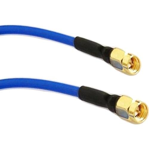 10pcs SMA Male to SMA Male Connector RG402 RF Coaxial Pigtail Semi-rigid Cable 10cm 15cm 20cm 30cm 50cm 1m