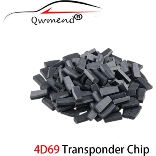 QWMEND Car Remote Key Chip ID69 Transponder 4D69 Chip for Yamaha Carbon Blank Chip 4D 69 ID 69 3X 10X 20X 50X