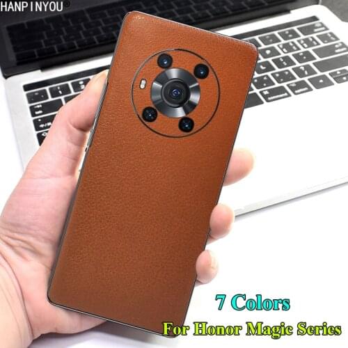 For Huawei Honor Magic 2 Magic2 6.39" New Luxury Ultra Thin Rear Back Cover Matte Decals Imitation Leather Sticker Protect Film
