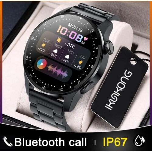 2021 New Fashion Men Smart Watch Bluetooth Call Watch IP67 Waterproof Sport Fitness Heart Rate Watch For Android IOS Smart Watch