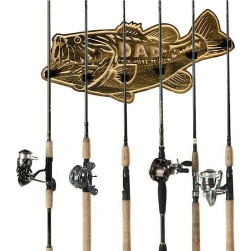 Fishing Rod Display Rack Holder Wall Mount Vertical Storage Stand Horizontal Bracket Fishing Rod Pole Reel Wall Mount Holder