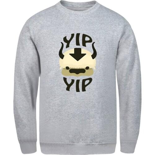 The Last Airbender YIP YIP Long Sleeve Mens Sweatshirts Hoodies Casual 2020 Hoody Man Winter Pullovers Outdoor Moleton Masculino