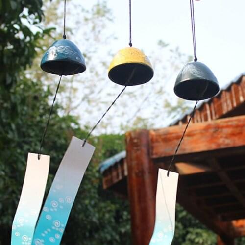 Japanese Furin Wind Chime Nambu Cast Iron Iwachu Good Luck Bells