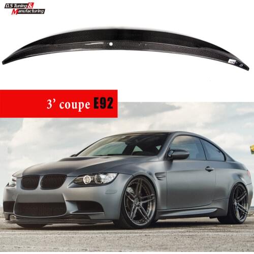 Fit for E92 & E92 M3 Carbon Spoiler Car Styling Rrear Deck Lid Spoiler Car Wing for BMW 2006 - 2012 Coupe Only