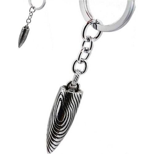 Titanium Steel Cool bullet key chain key pendant Key Ring Gift Bag Keychain Chain Ring Key Rings