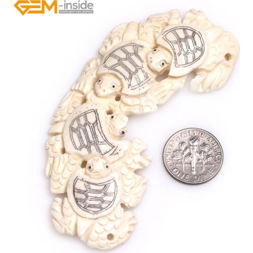 1 Piece Handmade Carved Animal Lion Turtle Cat Tiger Crocodile Owl Natural OX Bone Jewelry Making Beads Pendant Gem-inside