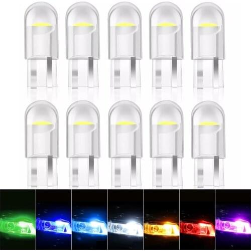 10/20/30pcs Car LED T10 W5W WY5W 168 194 501 LED Bulbs for Auto Interior Lights Map Dome Door Trunk Instrument Lamp 12V White