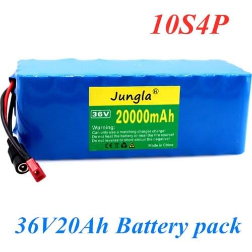 100% Original 36V 10S4P 20Ah 36v 18650 battery 500W 42V 20000mAh for Ebike electric bicycle with BMS