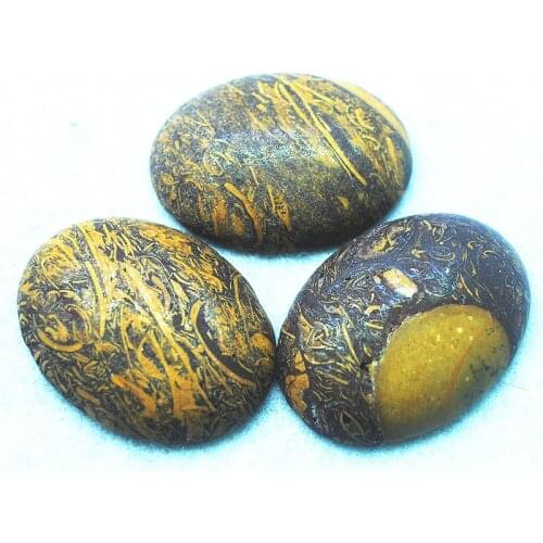3PCS Nature Persian Agate Stone Cabochons Oval Shape No Hole 30X40MM Beads Accessories Unique Items Free Shippings