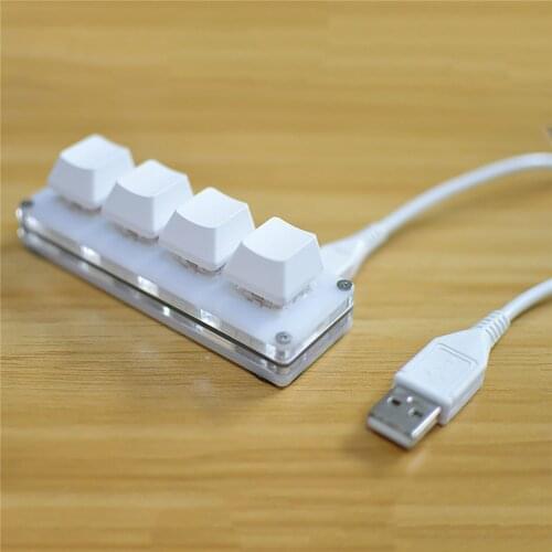 4-key USB Keyboard DIY Custom Shortcuts Keypad for Android/Raspberry Pi Keyboard