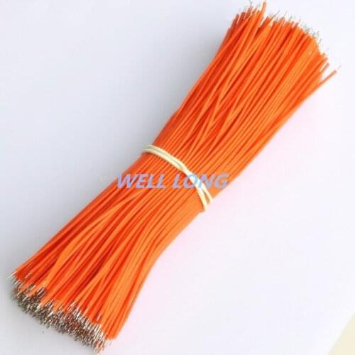 500 pcs/lot ) Orange Wire 150mm, UL-1007 26AWG Wire, Cable
