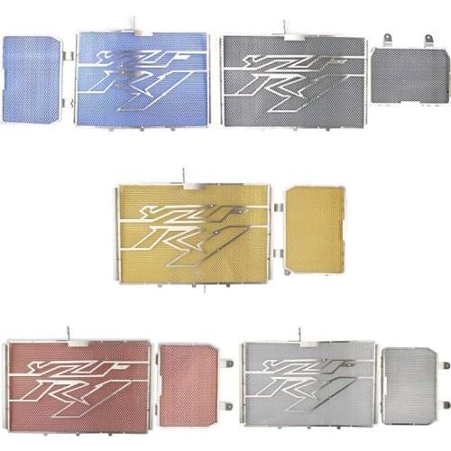 Aluminum Radiator Guard Oil Grill Cover Protector for 2015-2017 Yamaha YZF R1 YZF-1000 2016 15 16 17