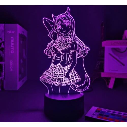 Anime Figure Nekopara Maple Led Night Light for Home Decoration Kids Birthday Gift light Mange Waifu Room Desk 3d Lamp Nekopara