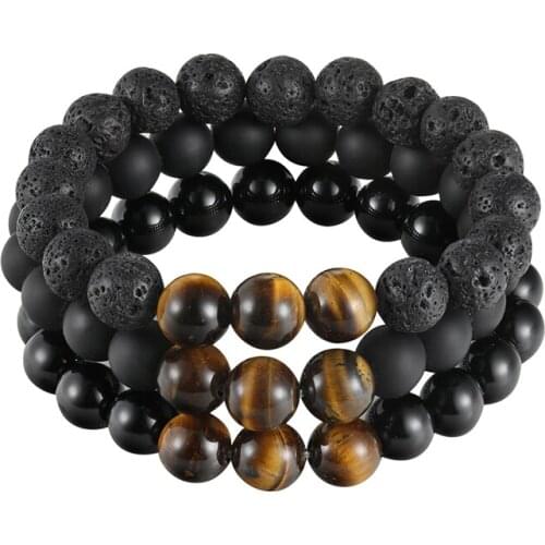 JAAFAR 2018 Natural stone bracelet! Tiger Eye Charm Bracelet 10mm Eye Pad Stone Tiger Stone Pearl Bracelet AS230