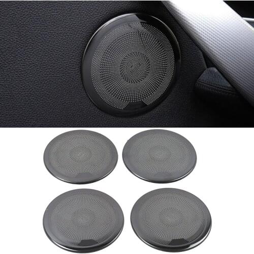 For BMW 3 Series F30 2012-2018 Stainless Car Door Panel Loudspeaker Pad Speaker Cover Trim Frame Sticker Moulding Accessories