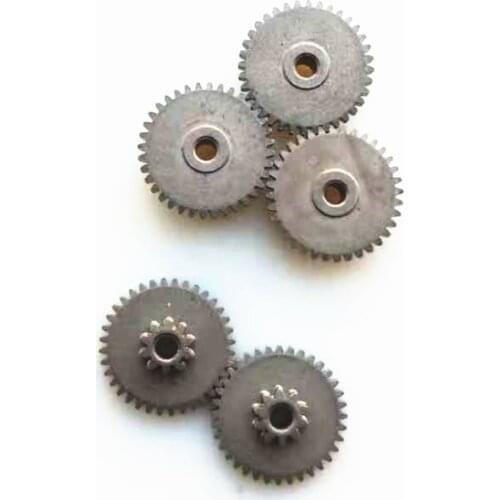 AZGIANT 2pcs Double Gears 10 teeth/36 teeth 0.6/0.5 Mold Inner Hole 3mm Diy Reduction Metal Gears