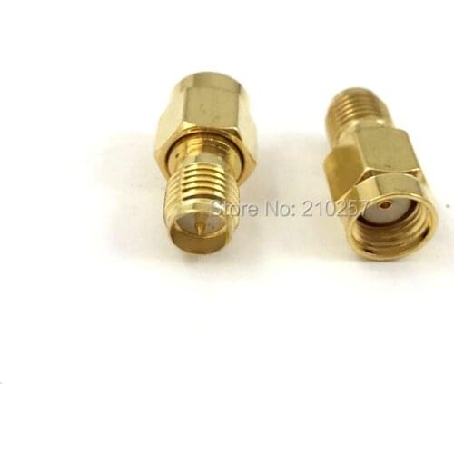 1pcs Two Way Radio RF SMA Connector Antenna Adapter RP SMA Male to RP SMA Female